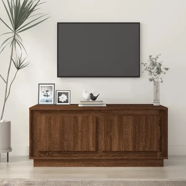 Gossi masuta de cafea, stejar maro, 102x50x44 cm, lemn prelucrat