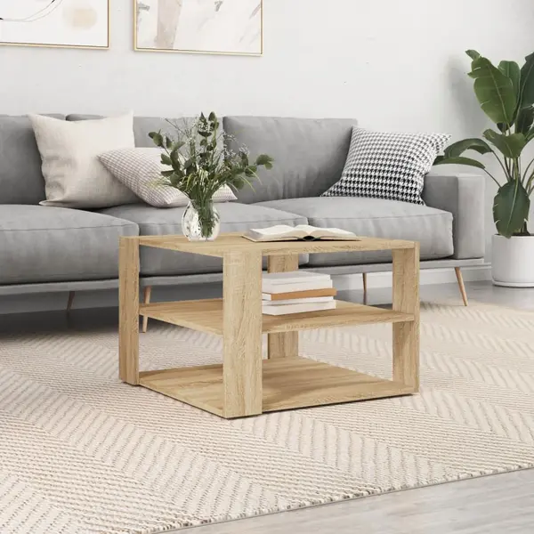 Gossi masuta de cafea, stejar sonoma, 59,5x59,5x40 cm, lemn compozit