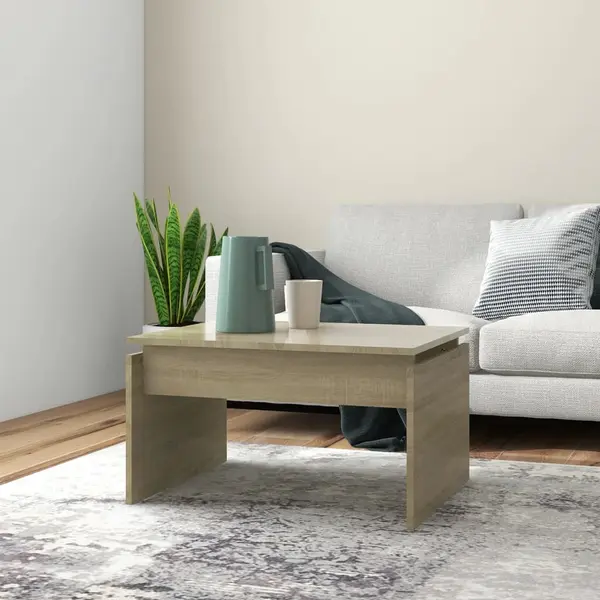 Gossi masuta de cafea, stejar sonoma, 68x50x38 cm, lemn prelucrat