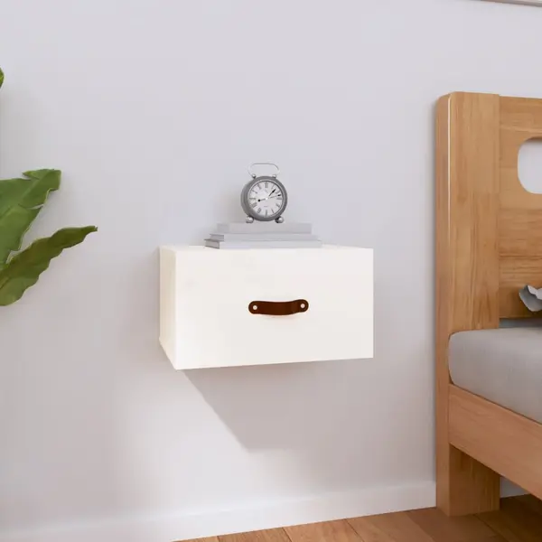 Gossi noptiera de perete, alb, 40x29,5x22 cm