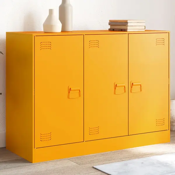 Gossi noptiera, galben mustar, 99x39x73 cm otel