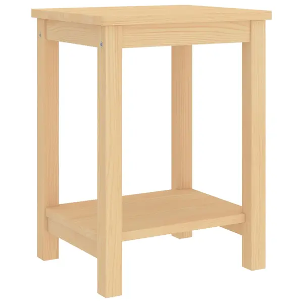 Gossi noptiera, natural, 35x30x47 cm, lemn masiv de pin