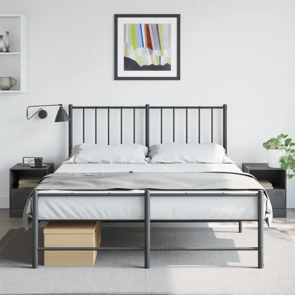 Gossi noptiere, 2 buc., antracit, 34,5x39x44 cm, otel