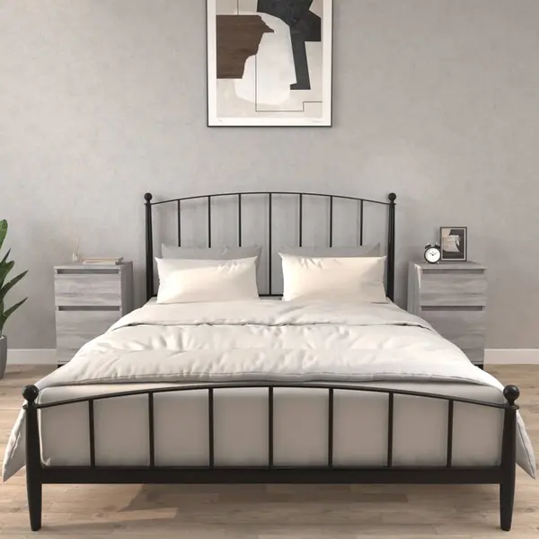 Gossi noptiere, 2 buc., gri sonoma, 40x35x70 cm