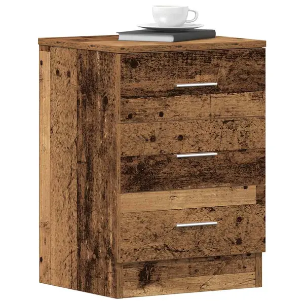 Gossi noptiere, 2 buc., lemn vechi, 38x35x55 cm, lemn prelucrat