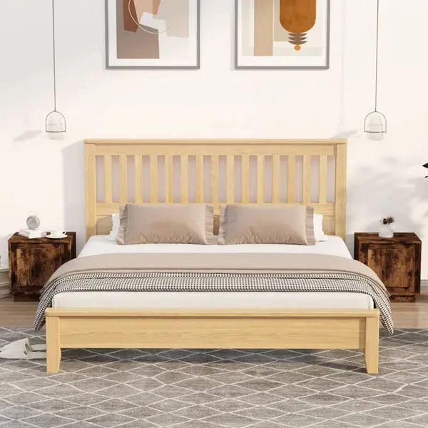 Gossi noptiere, 2 buc., stejar afumat, 44x35x45 cm, lemn prelucrat