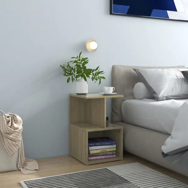 Gossi noptiere, 2 buc., stejar sonoma, 35x35x55 cm, pal