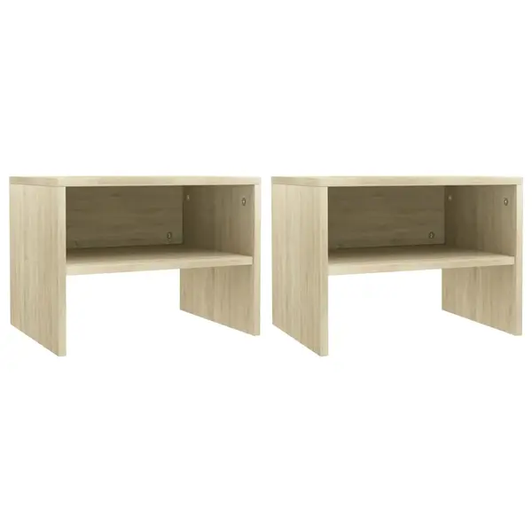 Gossi noptiere, 2 buc., stejar sonoma, 40 x 30 x 30 cm, pal