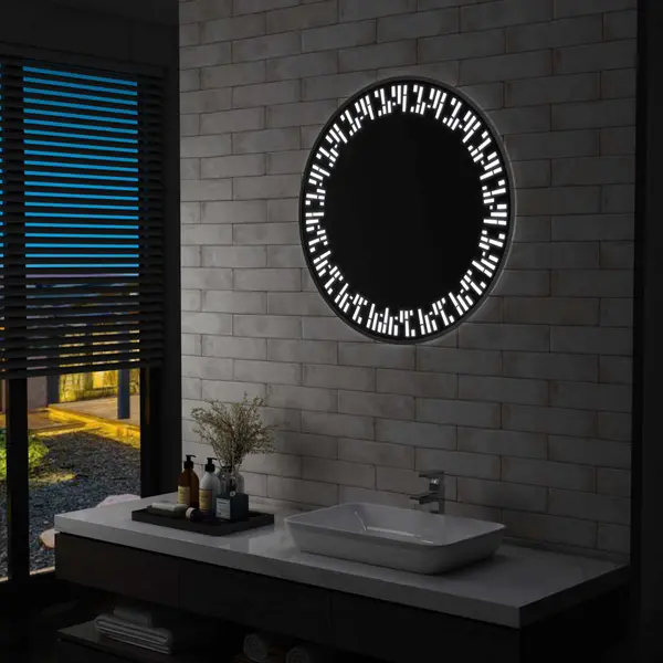 Gossi oglinda cu led de baie, 80 cm