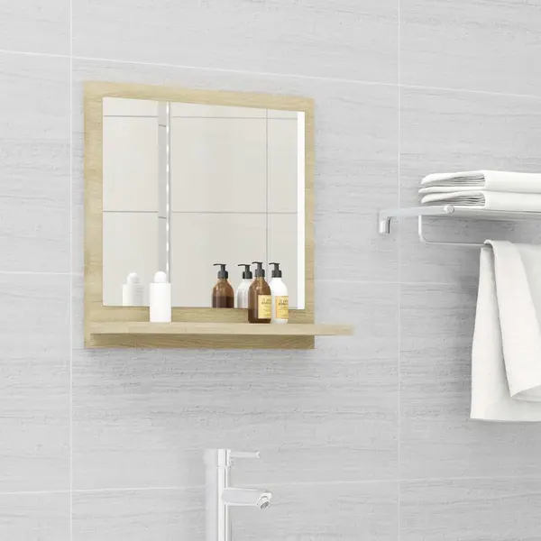 Gossi oglinda de baie, stejar sonoma, 40 x 10,5 x 37 cm, pal