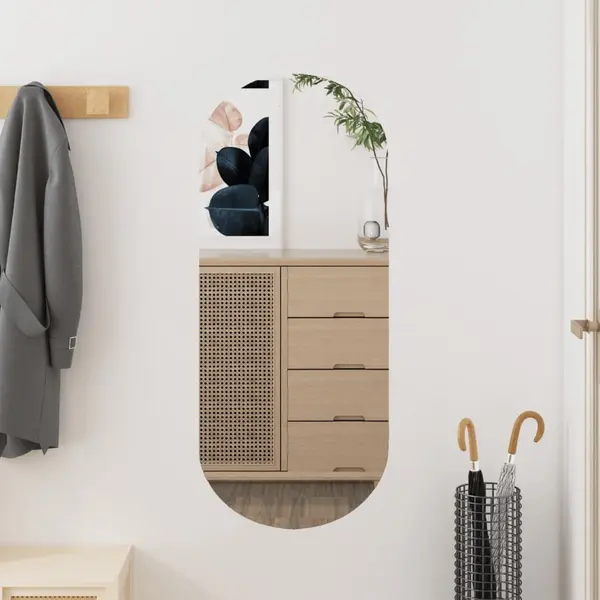 Gossi oglinda de perete, 30x70 cm, oval, sticla