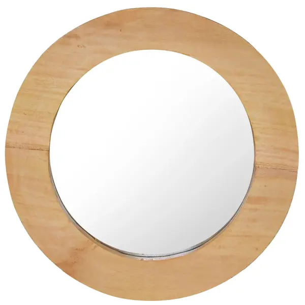 Gossi oglinda de perete, 40 cm, tec, rotund