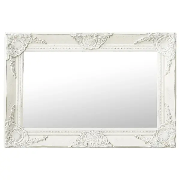 Gossi oglinda de perete in stil baroc, alb, 60 x 40 cm