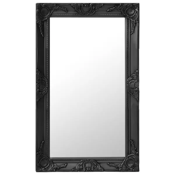 Gossi oglinda de perete in stil baroc, negru, 50 x 80 cm