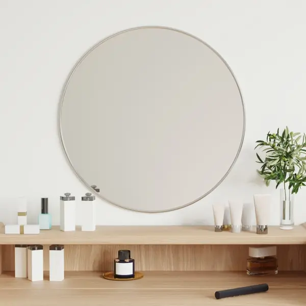 Gossi oglinda de perete rotunda, argintiu, Ø 50 cm