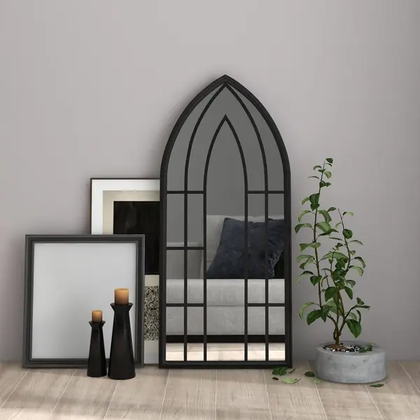 Gossi oglinda,negru, 100x45 cm,fier, pentru utilizare in interior