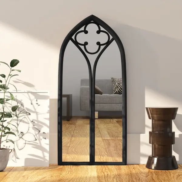 Gossi oglinda, negru, 70x30 cm, fier, utilizare in interior