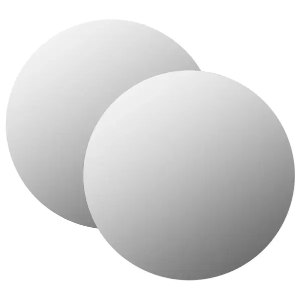 Gossi oglinzi de perete, 2 buc., 70 cm, sticla, rotund