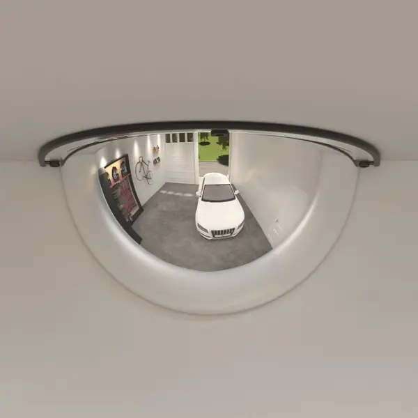 Gossi oglinzi de trafic jumatate de cupola, 2 buc., Ø40 cm, acril