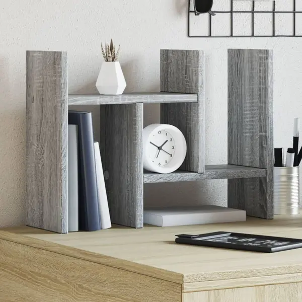 Gossi organizator birou, gri sonoma, 34,5x15,5x35,5 cm lemn prelucrat