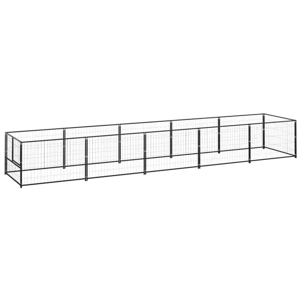 Gossi padoc pentru caini, negru, 5 m2, otel