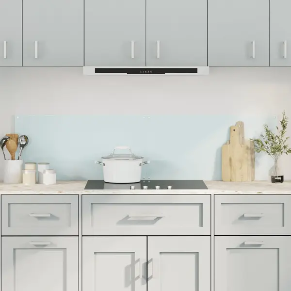Gossi panou antistropi bucatarie 2 buc. alb 80x60cm sticla securizata