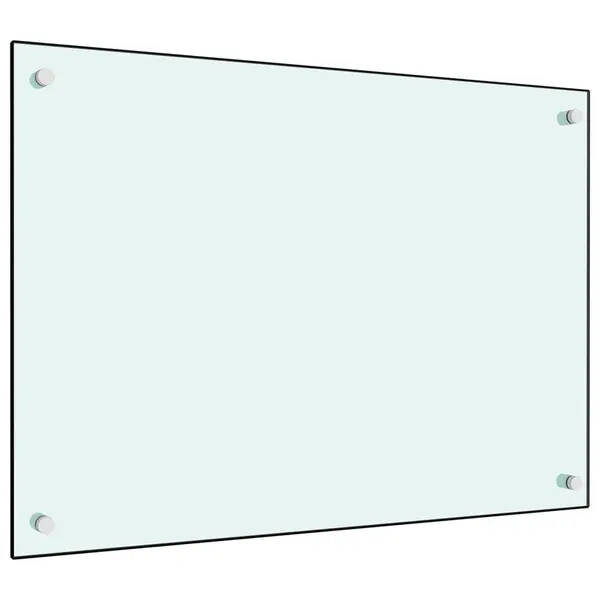 Gossi panou antistropi de bucatarie, alb, 70x50 cm, sticla securizata