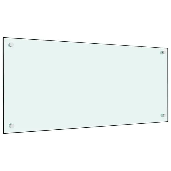Gossi panou antistropi de bucatarie, alb, 90x40 cm, sticla securizata