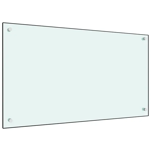 Gossi panou antistropi de bucatarie, alb, 90x50 cm, sticla securizata