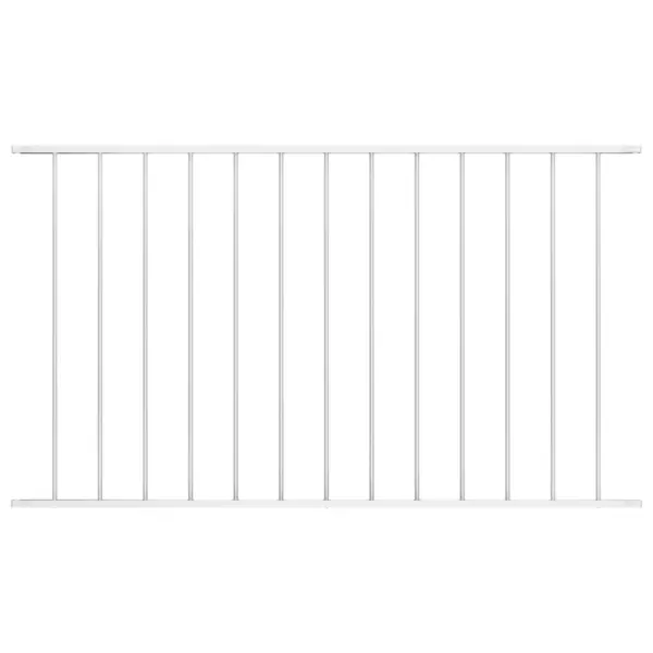 Gossi panou de gard, alb, 1,7 x 0,75 m, otel vopsit electrostatic