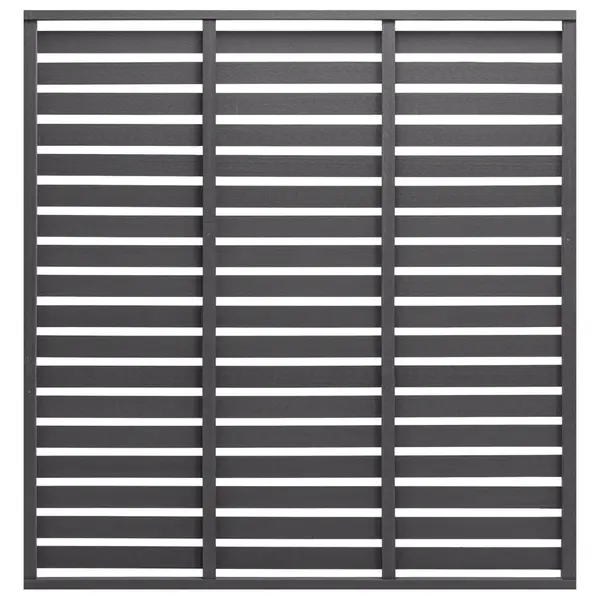 Gossi panou de gard, gri, 180x180 cm, wpc