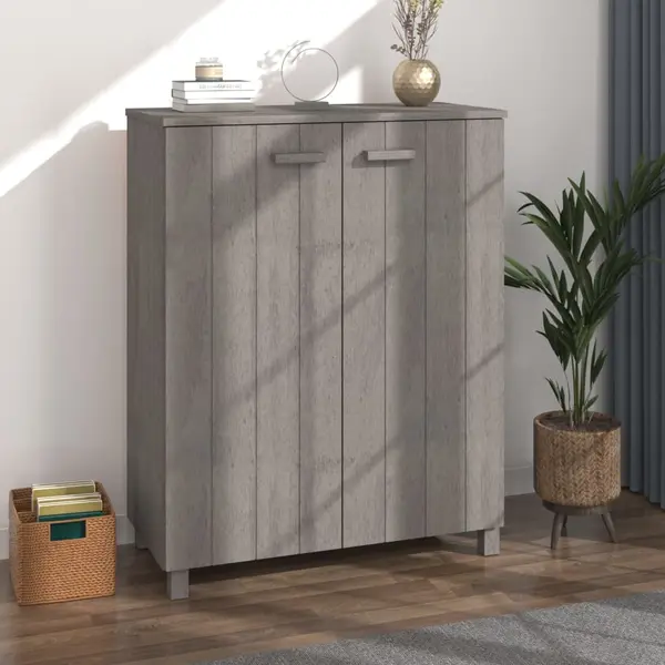 Gossi pantofar, gri deschis, 85x40x108 cm, lemn masiv de pin