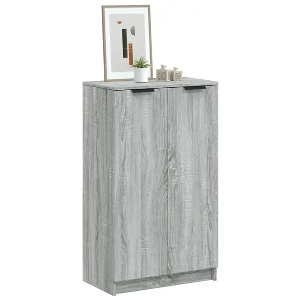 Gossi pantofar, gri sonoma, 59x35x100 cm, lemn compozit