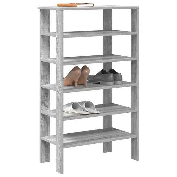 Gossi pantofar, gri sonoma, 61x32x105 cm, lemn compozit