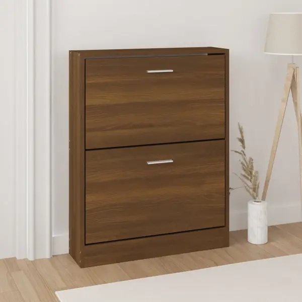 Gossi pantofar, stejar maro, 59x17x81 cm, lemn prelucrat