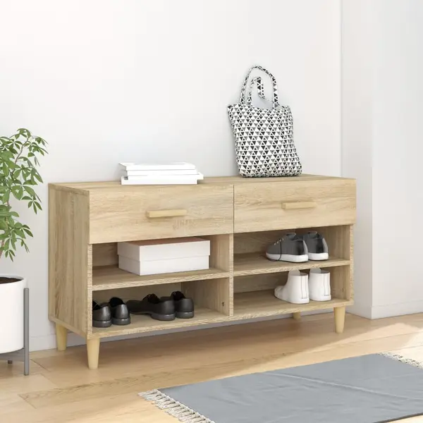 Gossi pantofar, stejar sonoma, 102x35x55 cm, lemn compozit