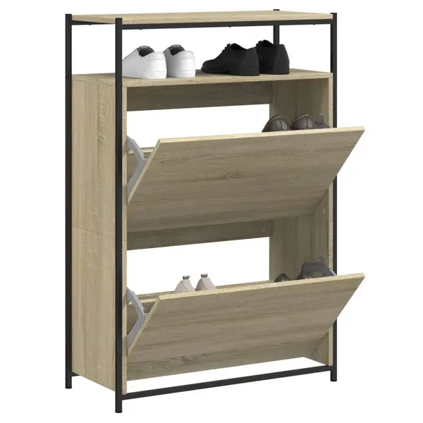 Gossi pantofar, stejar sonoma, 75x34x112 cm, lemn compozit