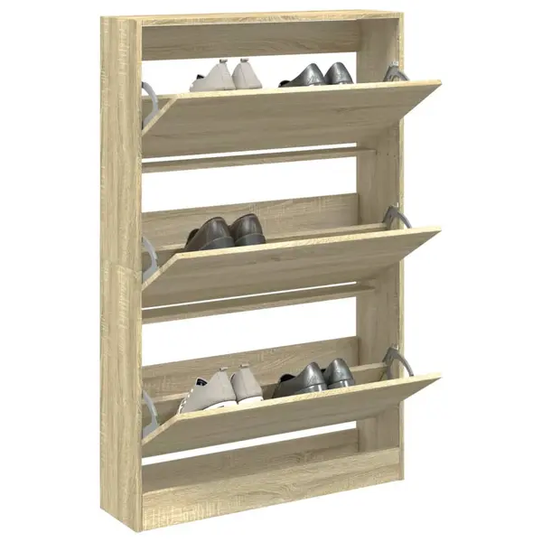 Gossi pantofar, stejar sonoma, 80x21x125,5 cm, lemn compozit