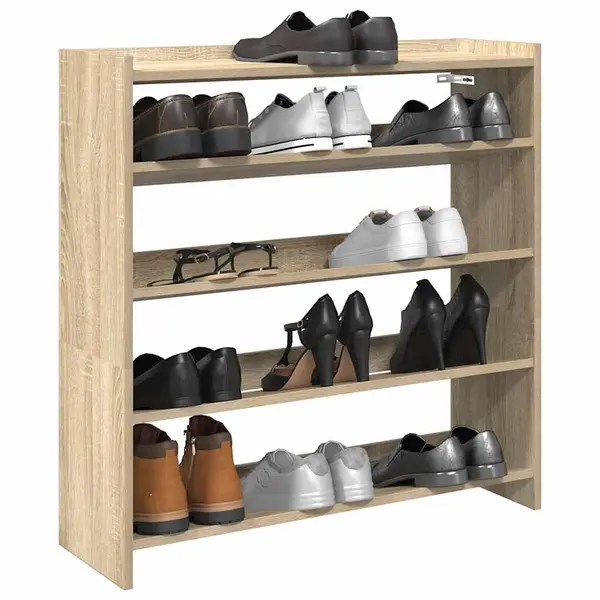 Gossi pantofar, stejar sonoma, 80x25x81 cm, lemn prelucrat