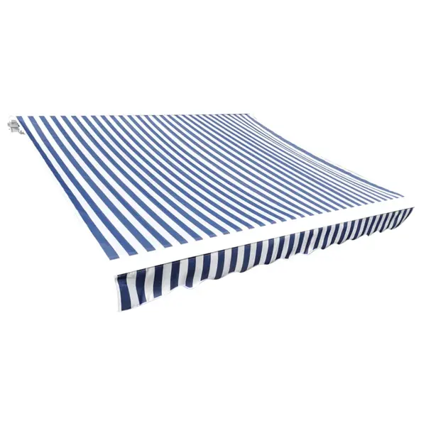 Gossi panza copertina, albastru & alb, 4x3 m (cadrul nu este inclus)