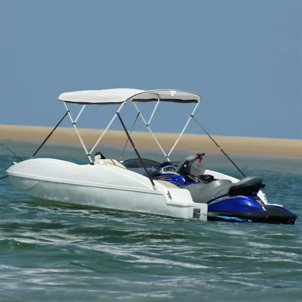 Gossi parasolar bimini 3 arcuri pereti din plasa 183x(137-152)x137 cm