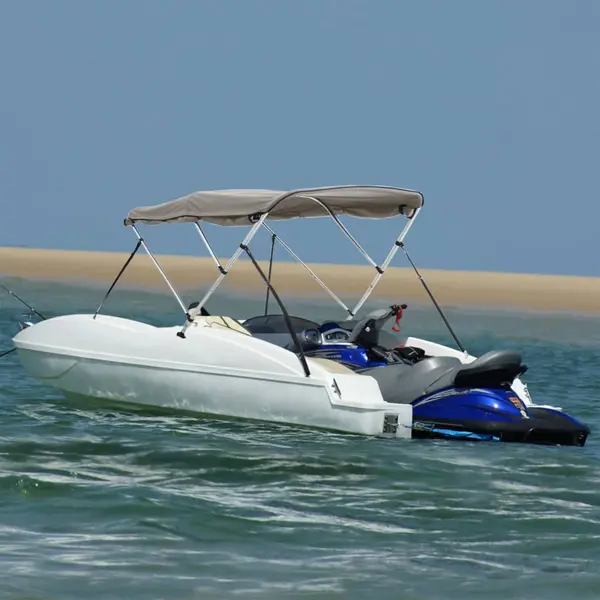 Gossi parasolar bimini 3 arcuri pereti laterali, 183x(185-198)x137 cm