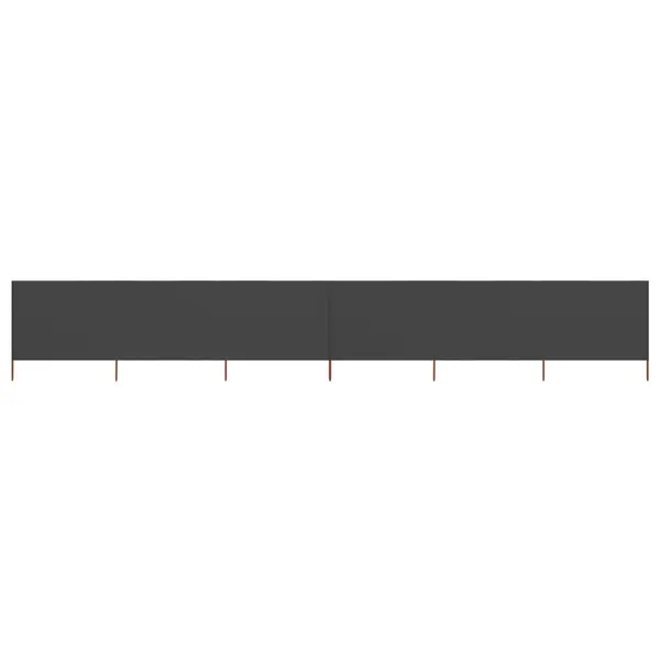 Gossi paravan anti-vant cu 6 panouri, antracit, 800x120 cm, textil