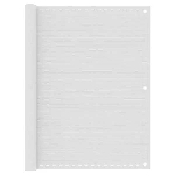 Gossi paravan de balcon, alb, 120x500 cm, hdpe