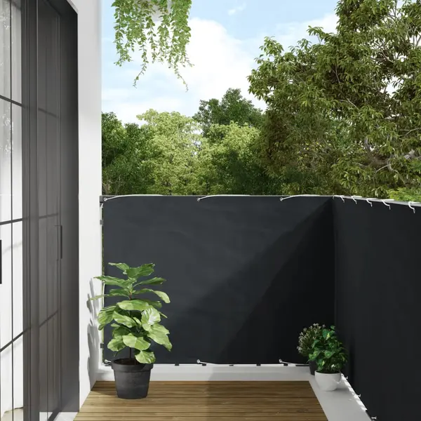 Gossi paravan de balcon, antracit, 120 x 400 cm, tesatura oxford