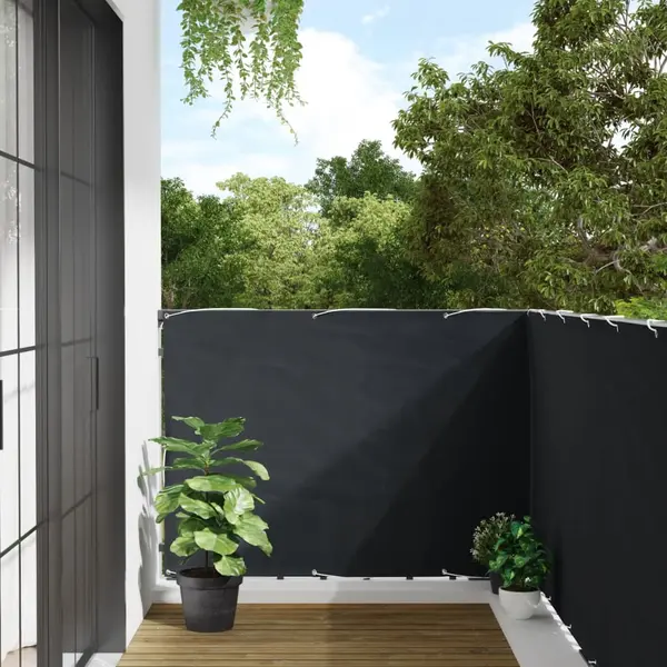 Gossi paravan de balcon, antracit, 120 x 600 cm, tesatura oxford