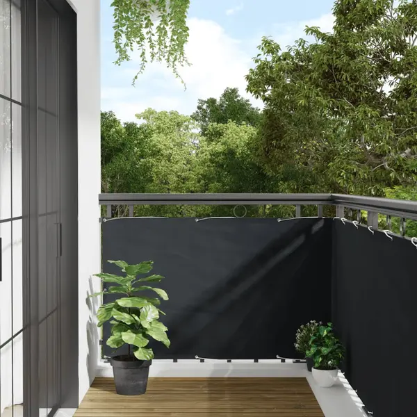 Gossi paravan de balcon, antracit, 90 x 500 cm, tesatura oxford
