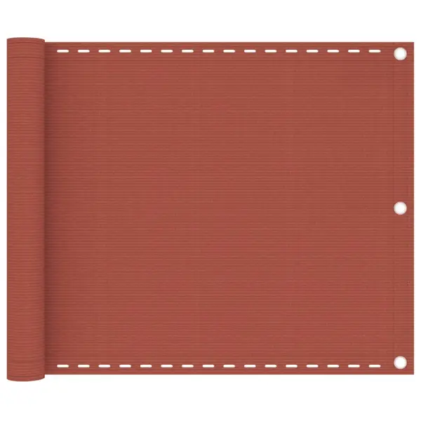 Gossi paravan de balcon, caramiziu, 75x300 cm, hdpe