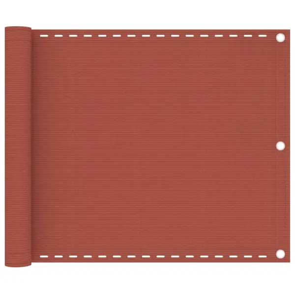 Gossi paravan de balcon, caramiziu, 75x600 cm, hdpe