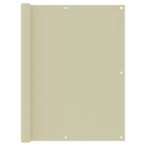 Gossi paravan de balcon, crem, 120 x 500 cm, tesatura oxford